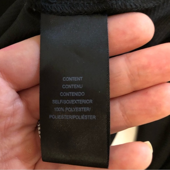 WAYF sheer black puff sleeve top. Size S. - Picture 6 of 6
